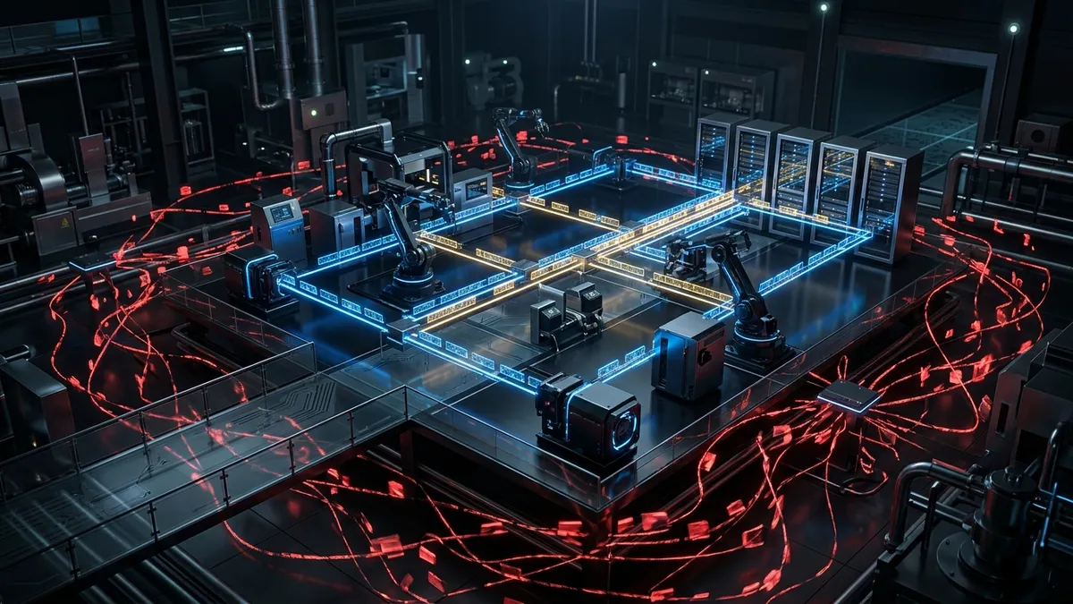 A high-tech visualization of deterministic industrial networks