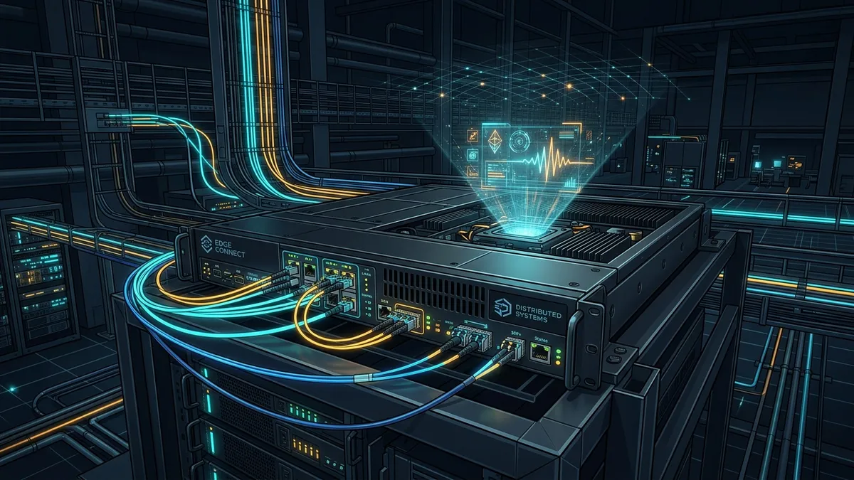 Industrial edge server with network interfaces and autonomous recovery beacon